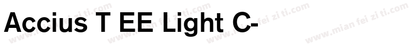 Accius T EE Light C字体转换